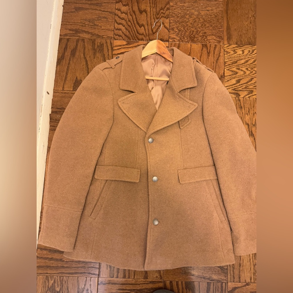 Men’s BachRach Trench Wool/Polyester Coat Size L